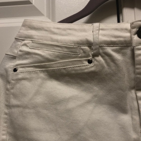 NWOT White Denim Mini Skirt - Picture 2 of 7
